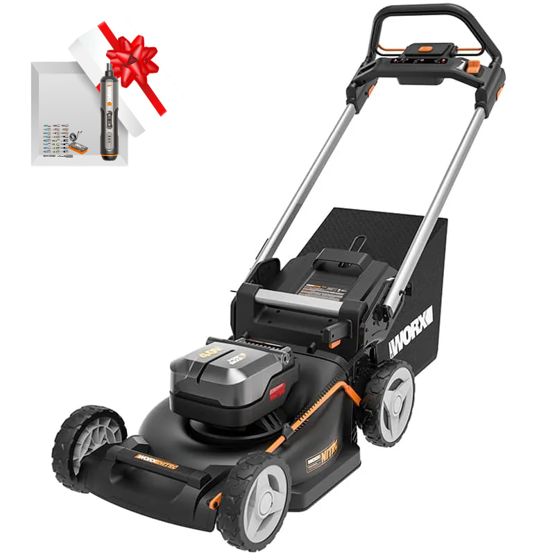 Самоходная газонокосилка WORX NITRO WG749E 40V 46см аккумуляторная бесщеточная, c 2хАКБ на 4 А*ч и ЗУ